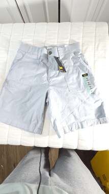 NWT Lee Woman's Ultra Lux Comfort Flex-To-Go Utility Shorts 9-Inch Inseam Alloy
